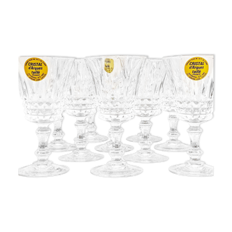 10 vintage liquor glasses, Cristal d'Arques
