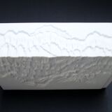 Kaiser bisquit porcelain fossil vase, Modernist 1970s West Germany.