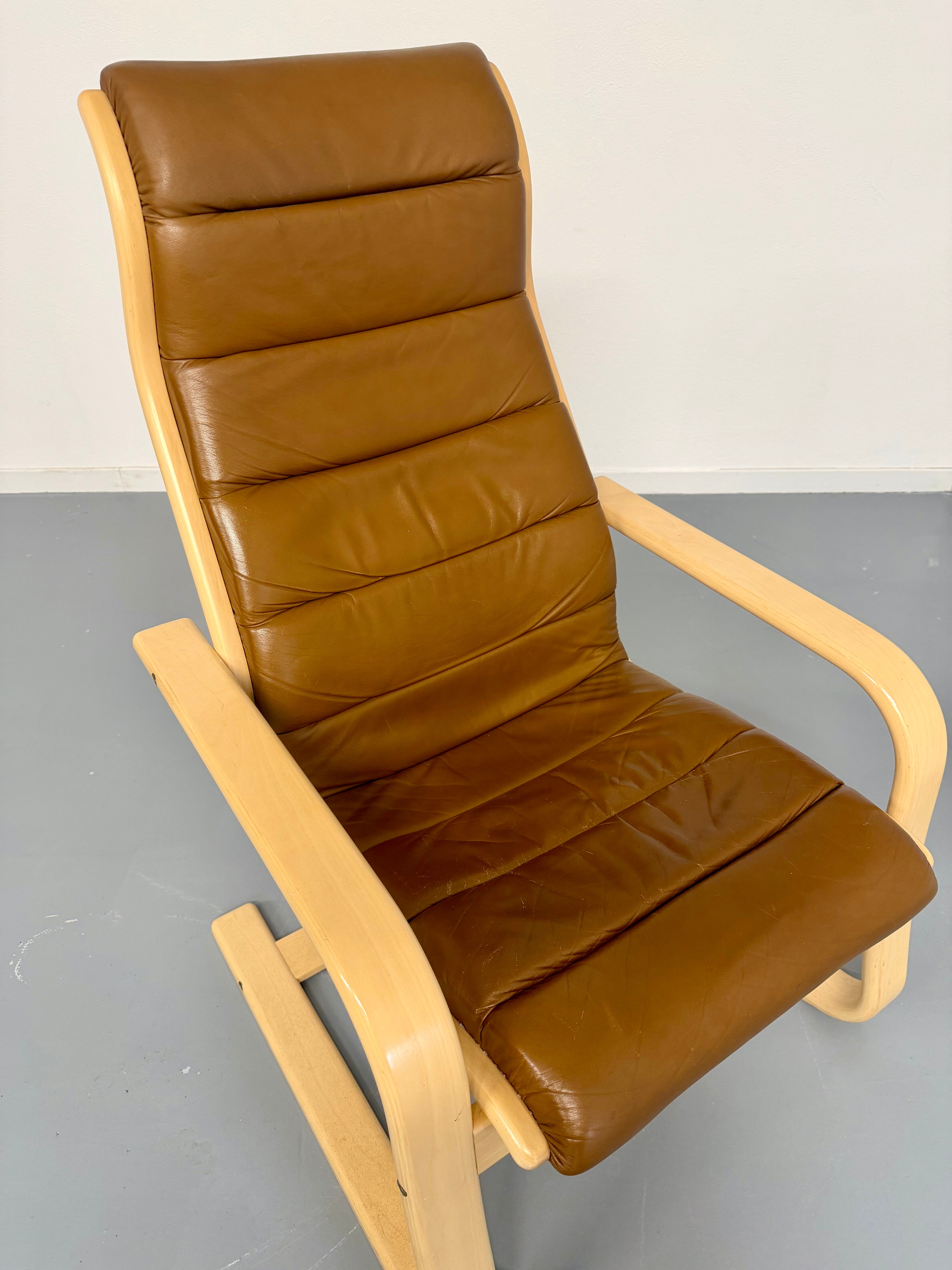 Vintage Swedish lounge chair designed by Yngve Ekström from the 1970s.