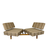 Vintage Daybed sofa bed design by Wilhelm Knoll model Stella from the 1960s.