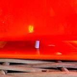 Orange cube lamp