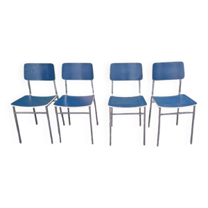Lot de 4 chaises retro