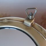 Mirror window in brass 70s - 29cm