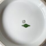 Vintage Limoges Porcelain Cake Stand with Floral Pattern