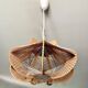 Scandinavian wooden suspension with stretched wires 1970