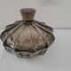 Art Deco smoked glass candy box