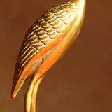 Vintage brass heron