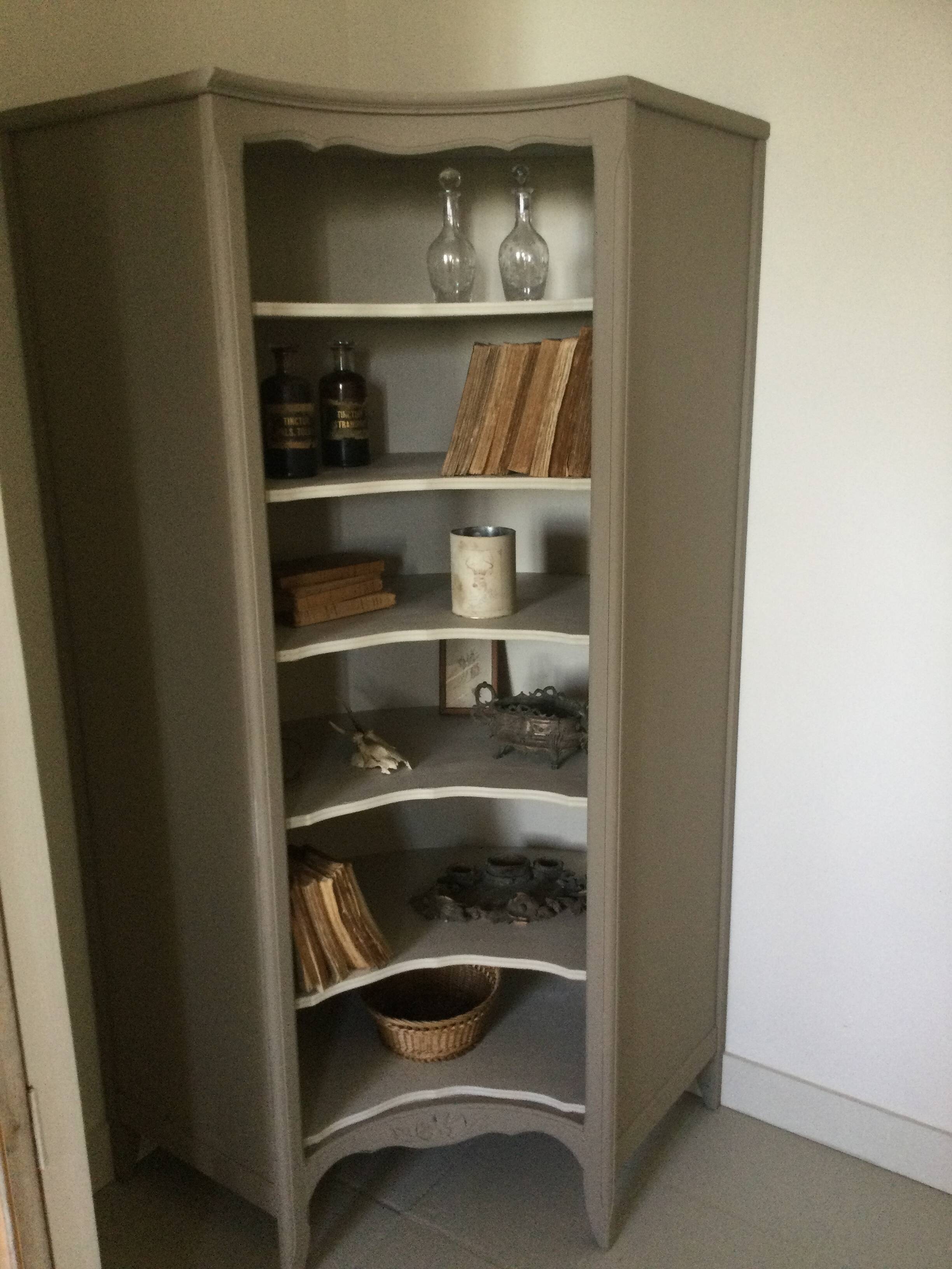 Antique library corner unit