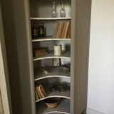 Antique library corner unit