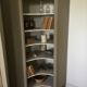 Antique library corner unit