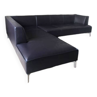 Ligne roset leather corner sofa