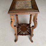 Wooden and marble selette