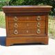 4-drawer chest of drawers, gold ribbon and peacock handles