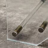 Console, altuglass, 1970s, in the style of Charles Hollis Jones.