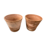 Pair of terracotta pots