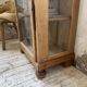 19th-century English pine display cabinet