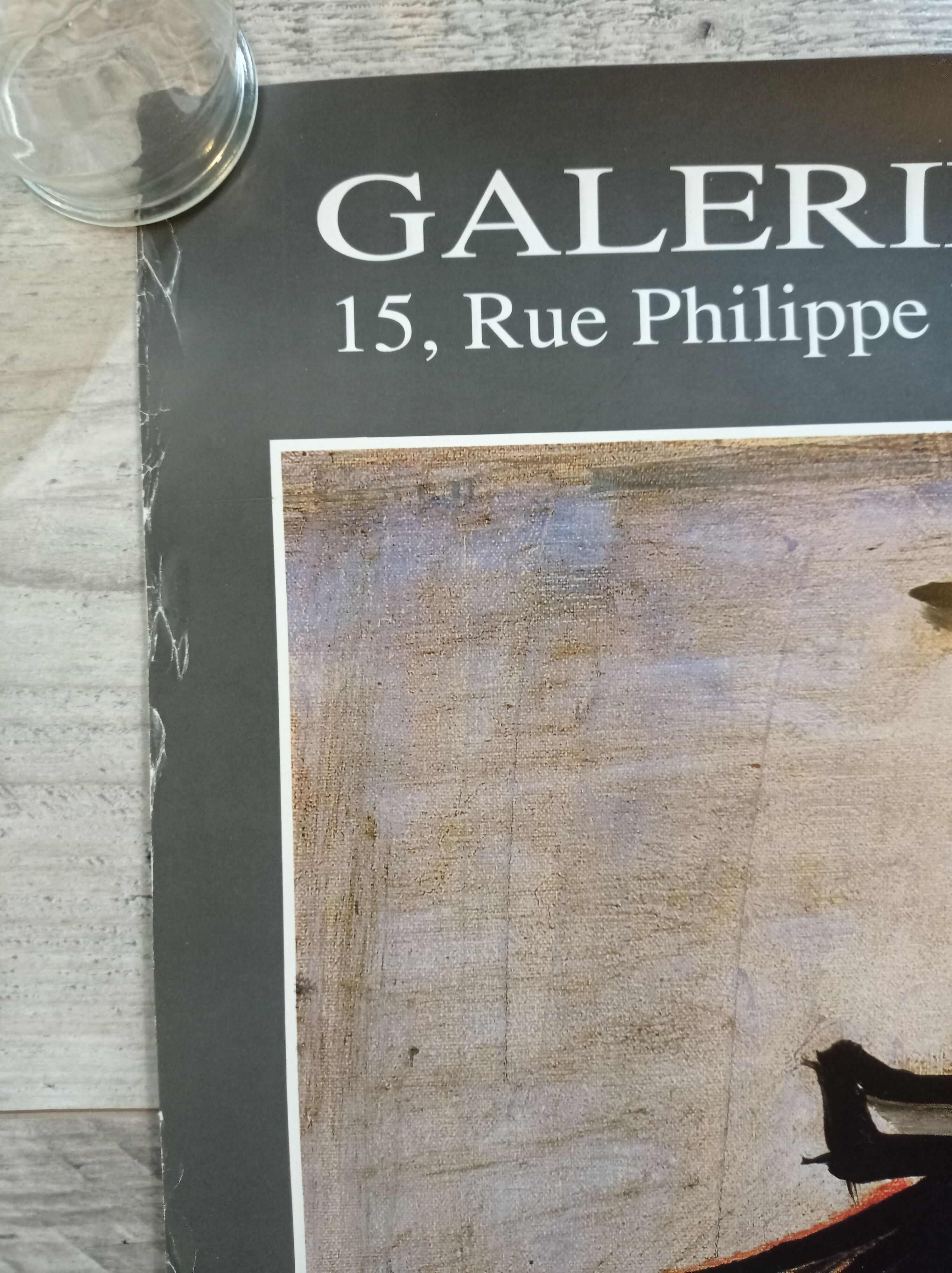 Poster by Bernard Buffet at the Galerie Christiane Vallé 1990