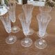 Champagne flute in St Louis crystal, Tarn model, signed.
