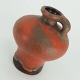 Carstens toennishof vase model no.0875-18 gerda heuckeroth orange brown 60s