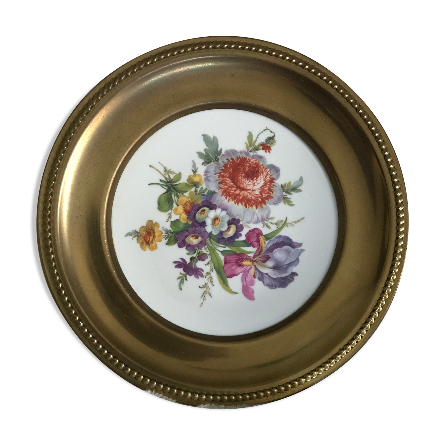 Fine porcelain floral plate