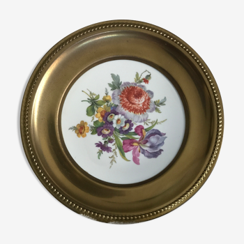 Assiette florale porcelaine fine