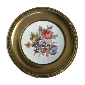 Fine porcelain floral plate