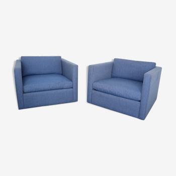 Pair of chairs Knoll design Charles Pfister