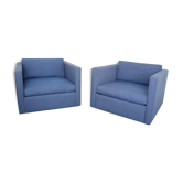 Pair of chairs Knoll design Charles Pfister