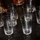 8 Baccarat goblet glasses in cut crystal.