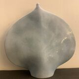 Lens soliflore vase signed Virebent in porcelain, design Yves Mohi, 1970