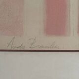 Lithographie épreuve d'artiste par André Brasilier Jardins Secrets XXe