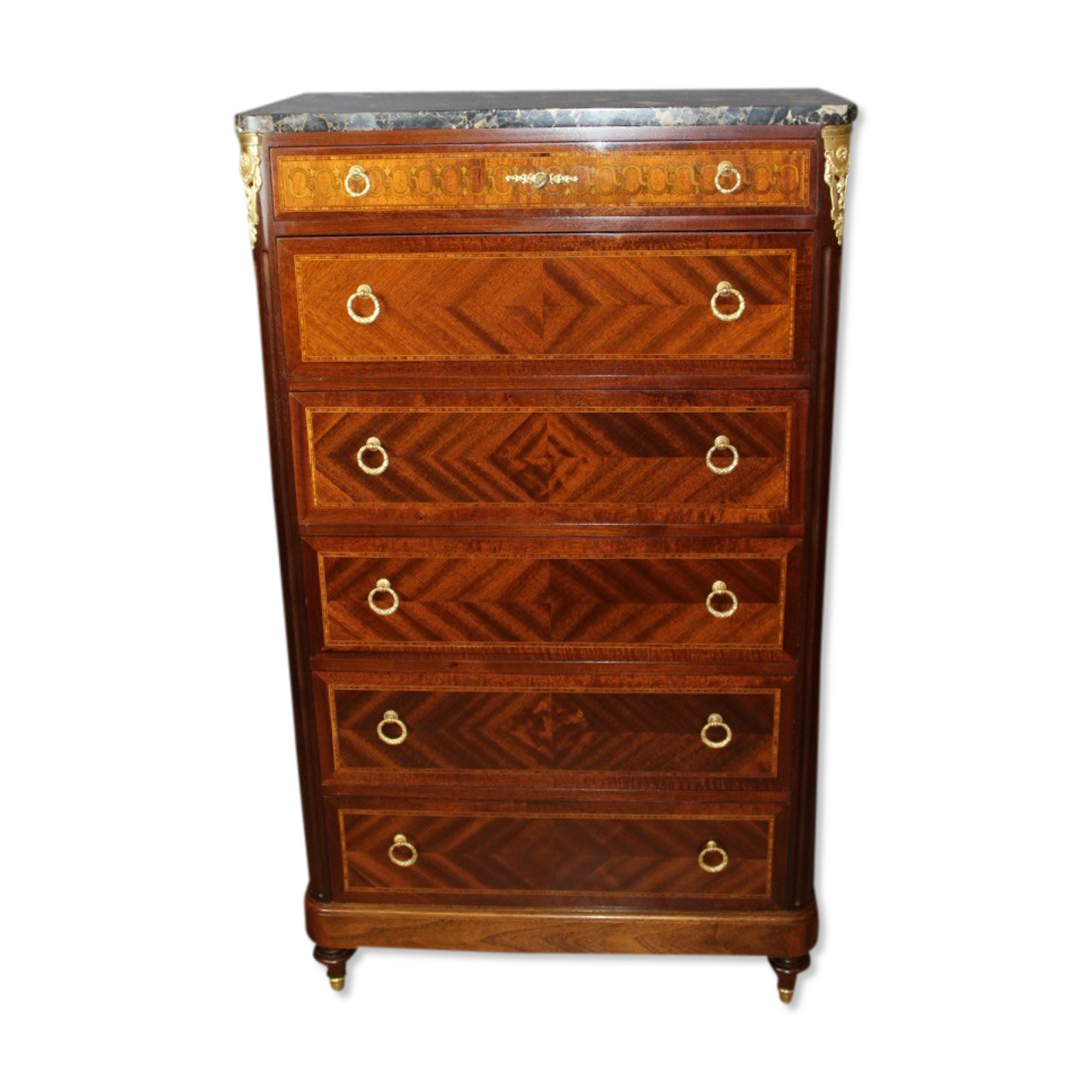 Louis XVI style chiffonnier in mahogany circa 1925