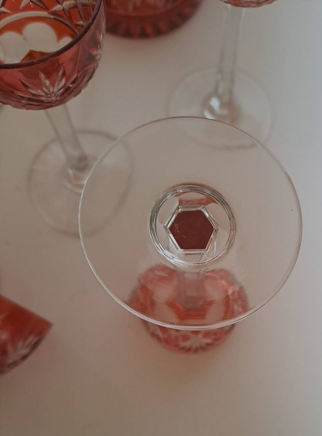 Crystal liqueur service from Saint Louis, Massenet model.