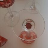 Crystal liqueur service from Saint Louis, Massenet model.