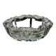 Classic geometric style glass ashtray