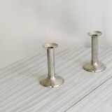 Pair of vintage silver-plated candlesticks