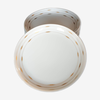 6 assiettes en porcelaine Rosenthal design Tapio Wirkkala