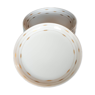 6 assiettes en porcelaine Rosenthal design Tapio Wirkkala