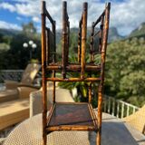 Natural Bamboo Magazine Racks, Stained, 19th Century Period