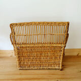 Vintage rattan basket