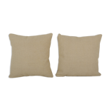 Turkish handwoven unique white hemp kilim pillow covers