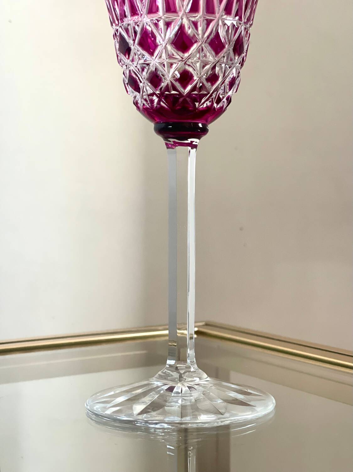 Saint-Louis crystal glass.