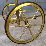 Golden brass cart