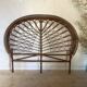 Vintage peacock rattan headboard 180 cm