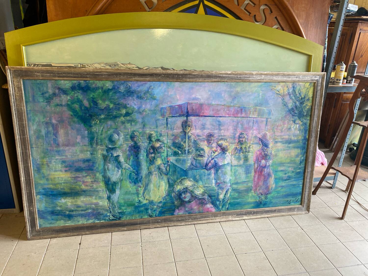 Oil painting painting