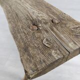 Rustic farm bench