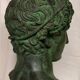 Bust Apollo greco roman magnificent patina ancient bronze
