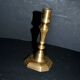 Antique octagonal candlestick in Regency bronze from the 19th century.