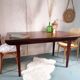 Table teck avec rallonges