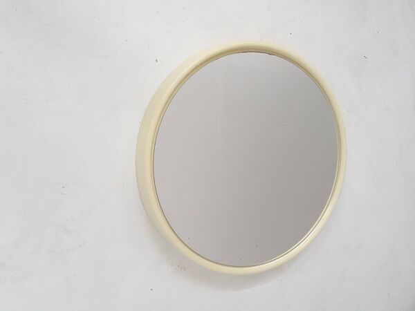 Miroir rond en polyester des années 1960, Pays-Bas